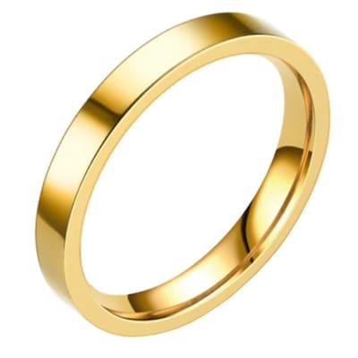 LGT Jewels smalle stalen ring Goudkleurig 3mm-22mm