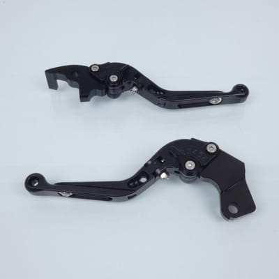 Levier Myra pour moto KTM 200 Duke 2013 à 2015 alu CNC noir / paire Neuf