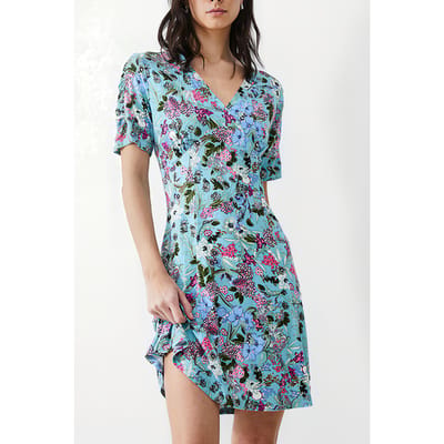 French Connection Blossom Hbscs Flippy Drs Knee Still Water Größe: 6 | Minikleider Outlet | Damen