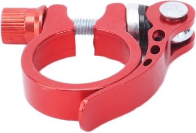 Zadelpenklem Fiets - Zadelbuisklem Zadelpen - Zithoogte Aanpassen - Snelle Ontgrendeling - 3 cm - Rood