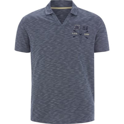 Jan Vanderstorm herren Poloshirt - 52/54 - donkerblauw - Plus Size