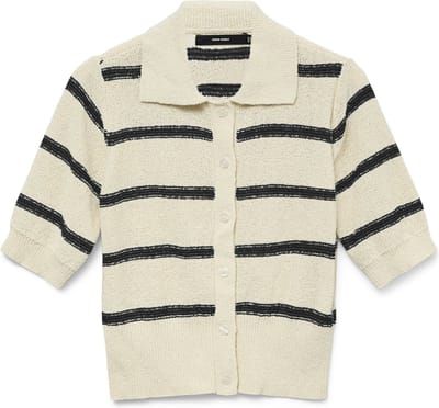 VERO MODA - VMCHERRY 2/4 POLONECK PULLOVER GA - Dames - Gebreide truien