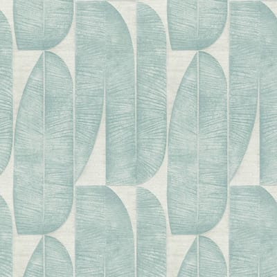 Grafisch behang Profhome 396585-GU vliesbehang licht gestructureerd design mat grijs blauw turkooisblauw 5,33 m2