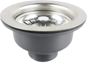 Gootsteenafvalmand met Zeef voor 110 mm Gootsteen - Roestvrij Staal en PVC