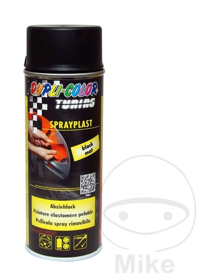 DMP Plastic Spray mat zwart 400ML Dupli color sprayplastic
