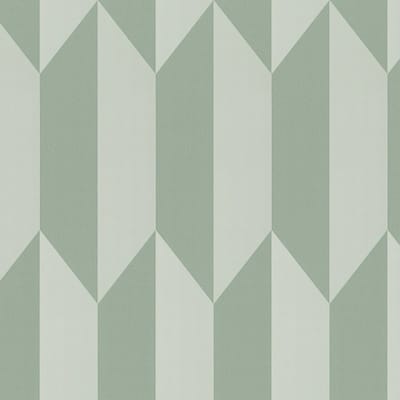 Exclusief luxe behang Profhome 790864-GU vliesbehang hardvinyl warmdruk in reliëf gestructureerd met geometrische vormen glanzend groen pastelturquoise mintgroen 5,33 m2