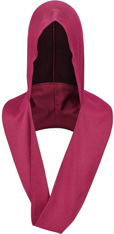 Verkoelende handdoek met capuchon – 75 x 48 cm – U-vormige verkoelende wikkel voor hoofd en nek – Snel verkoelende, sneldrogende sportkoelhanddoek met UV-bescherming – Unisex – Geschikt voor yoga, sport, fitness en strandactiviteiten