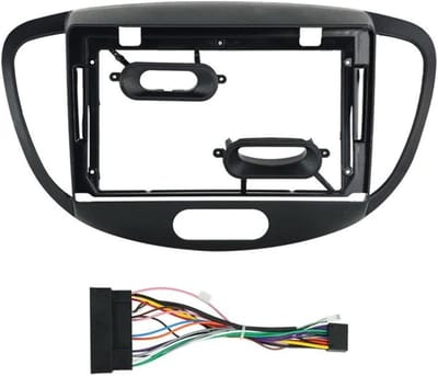 Radiopaneel Set - Montagekit Paneelframe - Autoradio Installeren - Specifiek voor Hyundai I-10 - 9 Inch - Zwart