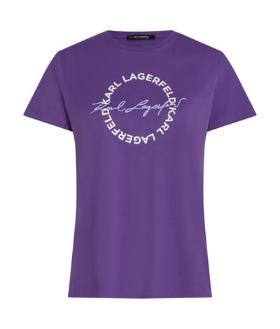 Karl Lagerfeld Circle Logo T-shirt Heliotrope Taglia: XS | Maglie Sportivi Outlet | Donna | Rosa