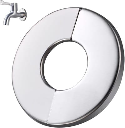Ronde rozetplaat van roestvrij staal - Dekplaat voor keukenkraan, wastafel en toiletmontage, decoratieve ring voor sanitaire toepassingen