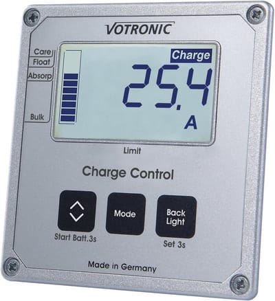 Laad Controle Element - Accu Monitor - Accu Beheer - Helder Wit Display - 14 x 21 x 5 cm