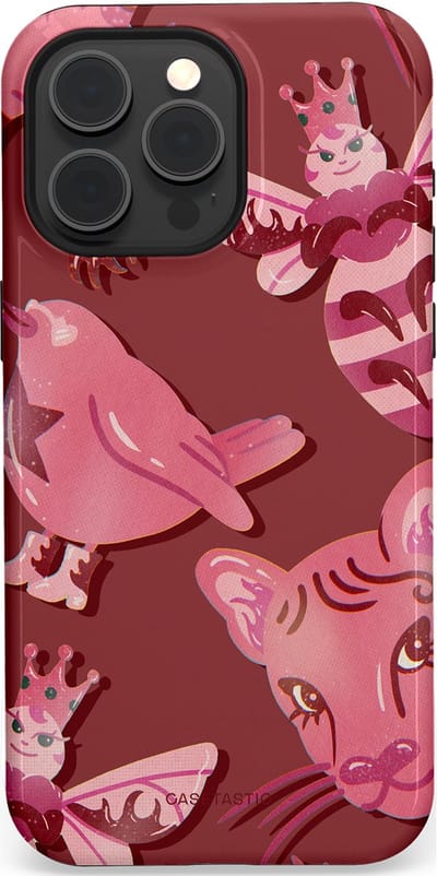 Casetastic Hoesje Geschikt voor Apple iPhone 15 Pro Max Magsafe - Stijlvolle Beschermende Duo-layer Case - Luxe dieren
