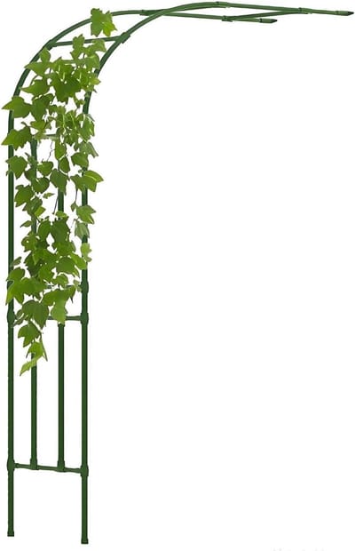 Rozenboog Metaal - Tuinboog Prieel - Planten Ondersteunen - Versterkte Frameconstructie - 120-240 cm - Groen