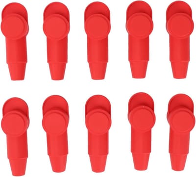 Accuafdekkingen - Terminalkappen - Voertuigonderhoud - Anti-corrosie ontwerp - 10 stuks - Rood