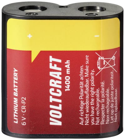 VOLTCRAFT CRP2 CR-P2 Fotobatterij Lithium 1400 mAh 6 V 1 stuk(s)