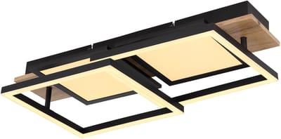 Globo - plafonniere - Bossy - zwart - metaal - LED - 67282-36