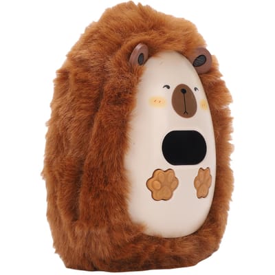USB   Handwarmer Oplaadbaar Draagbare Elektrische Handwarmer met Digitaal Display Schattig Pluche Dier Vormgegeven