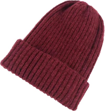 Beanie Knitted Muts - Bordeauxrood | Gebreide Muts | One Size | Fashion Favorite