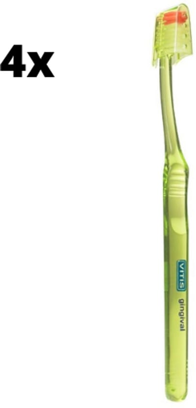 Vitis Gingival Tandenborstel - 4 stuks