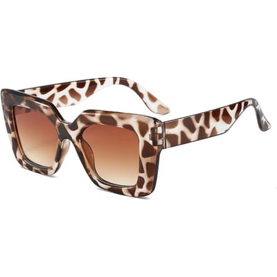 Designer Mode Zonnebril met Groot Montuur Dames Plastic Dames Groot Montuur Gegradueerd Zon Zonnebril UV400 gafas de sol mujer