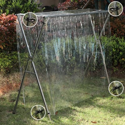 Droogrek Hoes - Wasdroger Beschermhoes - Was Buiten Drogen - Waterdicht En UV-Werend - Diverse Maten - Transparant