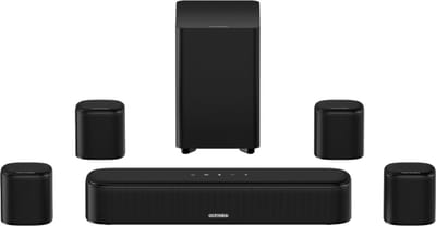 ULTIMEA Aura A40 7.1 Soundbar met App-Bediening, Subwoofer en 4 Surround-Luidsprekers – Zwart