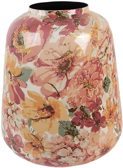 Clayre & Eef Vaas Ø 35x52 cm Roze Metaal