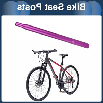 Lichtgewicht Zadelpen 31.6x450mm van Aluminium Legering in Paars voor Fietsen, Verstelbare Zadelpen en Duurzaam Ontwerp