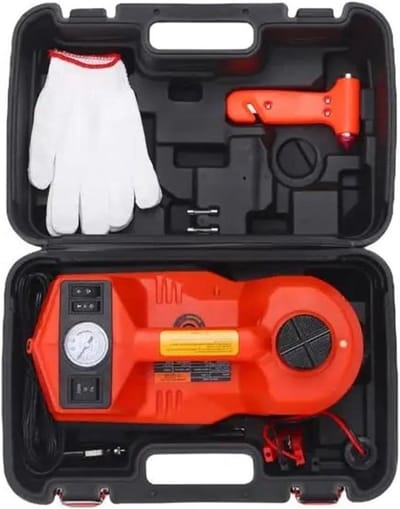 Vloerkrik, 5Ton Auto 12V Krik Elektrische Sleutel Gereedschap Hydraulische Krik Set Auto Reparatie Gereedschap,Krik hem op