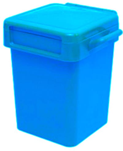 Afvalbak 'Napo' - 50L - Blauw - Afvalscheiding binnen & buiten - Opbergbox