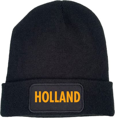 Wintermuts zwart - Holland - soBAD. | Warme zwarte muts voor volwassenen | Heren en Dames Beanie