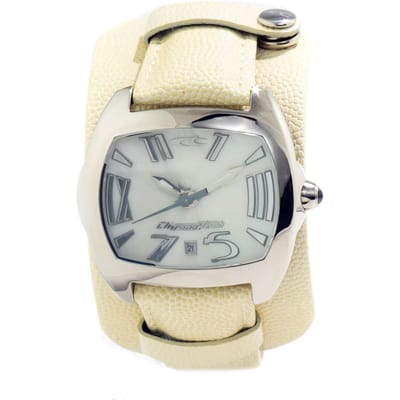 Horloge CHRONOTECH CT2188J-20. Kwarts, Kleur wit. Man. gray