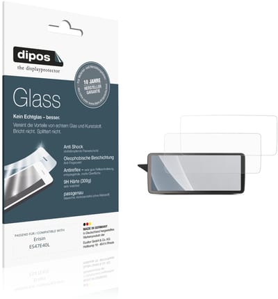 dipos – 2x Matte Pantserfolie geschikt voor Erisin ES47E40L | 9H Screenprotector
