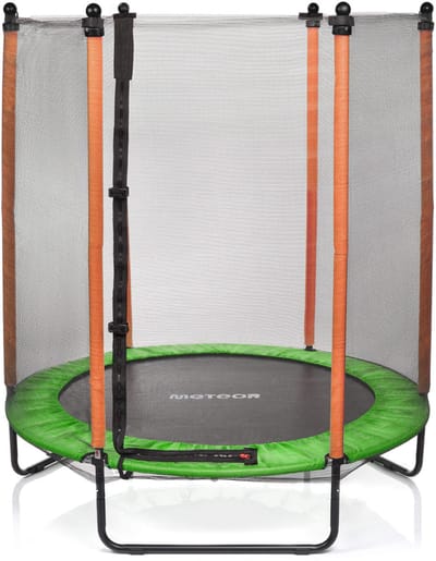Meteor TRP-60 - Trampolines voor kinderen - 140 cm, oranje/groen