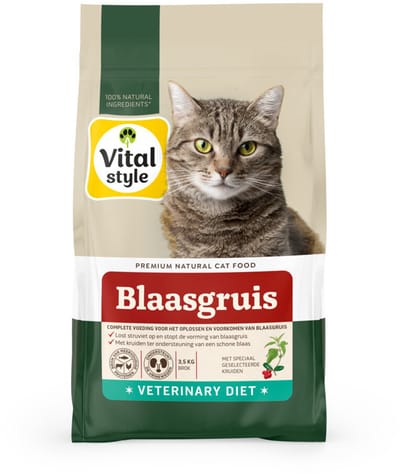 Vitalstyle Blaasgruis Kattenvoer - 2 x 3,5 kg - Voordeelverpakking