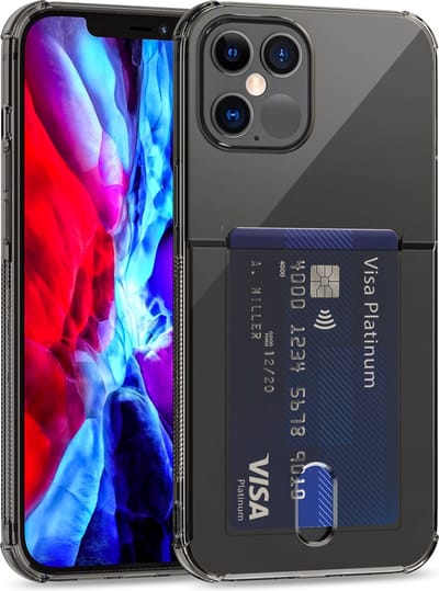 Apple iPhone 13 Pro Max Hoesje | Pasjeshouder | Back Cover | Zwart