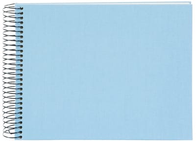 Goldbuch - Spiraalalbum Bella Vista - 24x17 cm - Lichtblauw met witte pagina’s