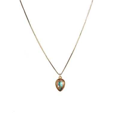Cappuccino ketting - Swarovski - Goud - Necklace - 18 karaats verguld - 925 sterling zilver