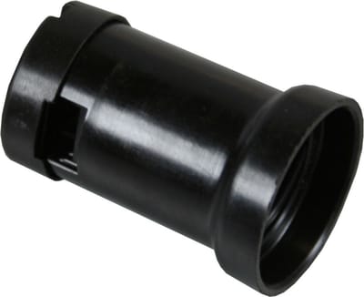 Benson E27 prikfitting - 40W - zwart - 2 schroeven - voor prikkabels 5x13 mm