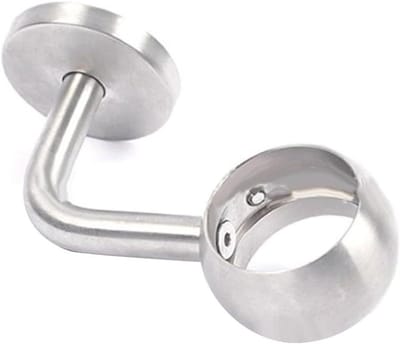 Leuning Buisbeugel - Trapleuning Steun - Kaststang Montage - Afgedekte Bevestigingen - 38mm Diameter - Chroomlook