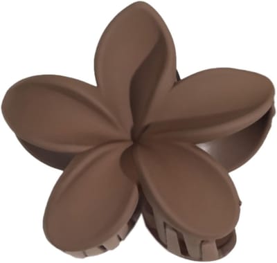Elegante Bloemen Haarspeld voor Dames - Antislip Plastic Haarclip en Haaraccessoires voor Dagelijks Gebruik, Bruin, Perfect voor Diverse Hairstijlen