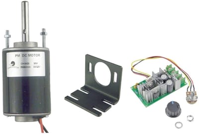 DC Motor - Elektrische Motor - Snelheid Regelen - Instelbare Snelheid - 5.18 x 5.18 x 7.11 cm