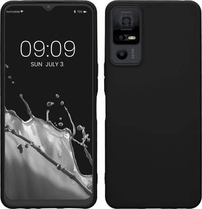 kwmobile telefoonhoesje geschikt voor TCL 40 NxtPaper 5G - Hoesje voor smartphone - Back cover in mat zwart
