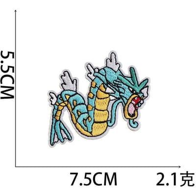 Pokémon Cartoon Borduurstof Sticker Pokemon Patch Sticker Computer Borduur Chapter Jongen Marvel Borduurstickers no. 19~_3 pieces