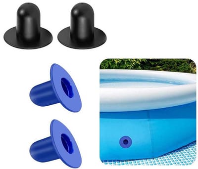 VT Goods - Pool Plug Zeef Stopper - Vervanging voor Zwembadfilter - 4 Stuks - Blauw/Zwart - Pool Plug Stoppers - Geschikt voor Zwembaden - 4 Stuks