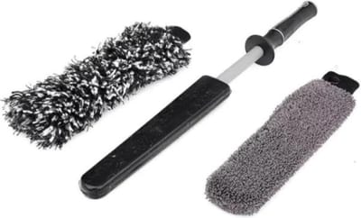 DETAIL FACTORY - Wheel Brush Set Mini - 1 Handle, 1 Scrub Sock, 1 Plush