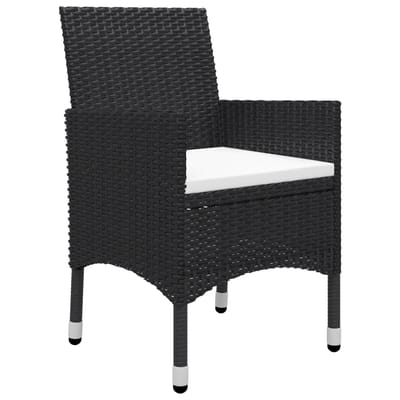 vidaXL - 3-delige - Tuinset - zwart