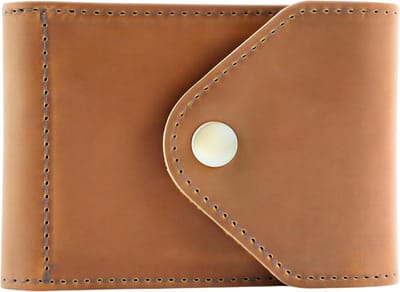 Kunstleren ID-Kaarthouder en Rijbewijs Cover – Lichtbruin – Slanke Portemonnee van Kunstleer in Crazy Horse Stijl – Vintage Oud Ontwerp – Modieuze Kaarthouder voor Dagelijks Gebruik