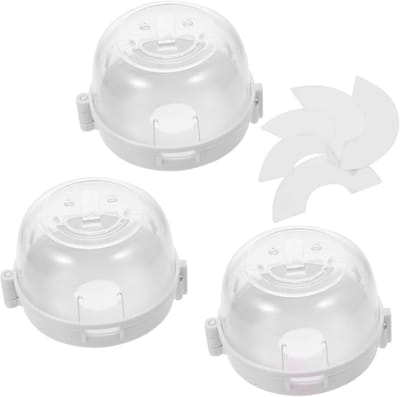 Kookknop Afdekking - Kinderbeveiliging Gas - Baby Veiligheid - Lijmvrije Installatie - 9 Stuks - Transparant
