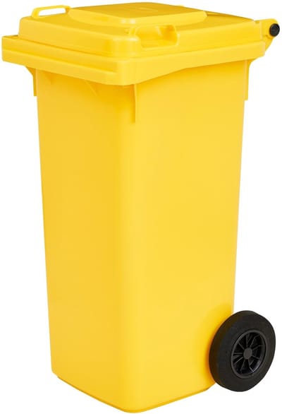 Dailygoods- Vuilnisbak 120 liter - Afvalbak - Afvalemmer - Stabiele kunststof - Geruisloze wielen - Eenvoudig te legen - Afvalcontainer
